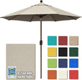 EliteShade USA 10-Year-Non-Fading 10Ft Market Umbrella Patio Umbrella Outdoor Table Umbrella with Ventilation, Antique Beige