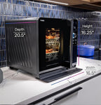 GE Profile™ Smart Indoor Pellet Smoker, with Active Smoke Filtration, 5 Smoke Control Settings, WiFi Connected, Electric, Countertop BBQ Appliance, Black