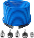 Upgrade Pressure Washer Hose – 1/4" X 50 FT Power Washer Extension Hose – Kink & Wear Resistant High Pressure Hose for Replacement – Compatible with M22 Fittings Stainless Steel– 3600PSI