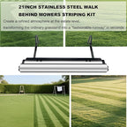 21inch Stainless Steel Mowers Striping Kit Compatible with EGO 21" Walk Behind Mowers AR2100 Easy to Install and Disassemble Create Stunning Lawn Patterns