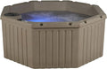 AquaLife Invi 5-Person Hot Tub with 11 Hydro Jets, LED Lighting & Insulated Cover – Non-Lounger Spa for Relaxation & Therapy