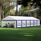 GREEN PARTY 20x40FT Party Tent Heavy Duty, Large Wedding Event Shelters with 7 Carry Bags & Removable Sidewalls, Outdoor Canopy Gazebo Commercial Tents for Parties Carport Camping Garden Patio