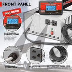 Tundra M Series M3024 Power Inverter Modified Sine Wave 3000W/ 24V DC to 120 V AC for Trucks, Buses & Coaches Features LCD Display Adjustable Battery Protection with Dual AC Outlets