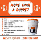 Mountain Valley Seed Company 5 Gallon Gardening Bucket with Ratcheting Lid - HDPE, Food Grade, BPA Free
