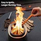 EAST OAK Fuoco Smokeless Tabletop Fire Pit | 3-in-1 Ash Pan | Portable Wood & Pellet Firepit | Stainless Steel | 120% More Efficient Burn | Backyard, Patio & Camping | Easy Ignition & Compact Design