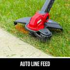 SKIL PWR CORE 20 12" Pivoting Head String Trimmer, 20-Volt Battery and Charger Included - LT1200B-11