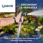 Featherweight EVO Lightweight Fabric Garden Water Hose for Outdoors, Yard, Kink-Resistant, Flexible, Weighs 5 Pounds, 200 PSI Working Pressure, 800 PSI Burst Pressure, 50 ft Long, Green