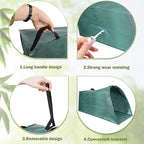 Leaf Collector, 200L Collapsible Garden Bag for Yard Waste, Reusable Heavy Duty Yard Waste Bag for Leaves, Lawn Trash, and Home Use(dustpan-shaped, 53 Gallon/200L)
