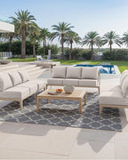 Luxury 24x24x6 Inch Patio Couch Cushions Set of 3 - Memory Foam Deep Seat Water-Resistant Patio Cushion for Lawn Dining Rocking Swivel Chairs Loveseat 3-Seater Sectional Sofa - Beige