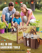 Gardening Christmas Advent Calendar for Adult Women Men 2025, 12 Days Gifts Garden Hand Tools Set with Storage Bag and Garden Gloves, Outdoor Plant Gardener Kit for Male Mom Dad Husband Wife Boyfriend