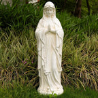 Virgin Mary Outdoor Statue - Religious Garden Statue, Blessed Mother, Virgen De Guadalupe, Large Outdoor Garden, Ivory