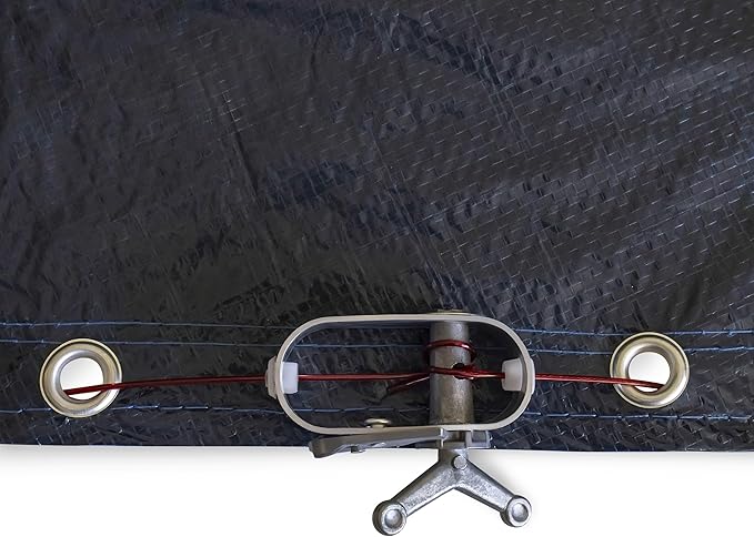 15’ ft. Premium Round Pool Winter Cover for Above Ground Pools – 10-Year Warranty, Cold and UV Resistant, Weatherproof and Durable, Winch & Cable Included