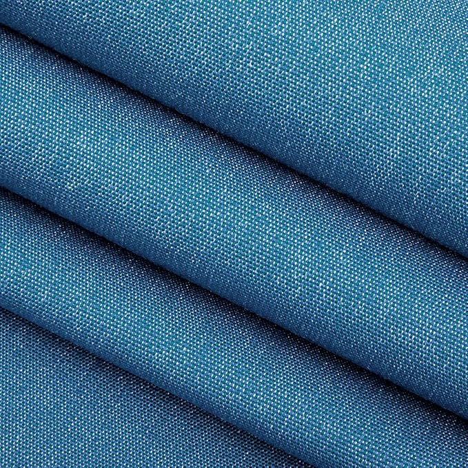 RSH DECOR Sunbrella Tufted Wicker Loveseat Cushion | 44” x 22" | Water and Fade-Resistant Performance Fabric | Outdoor Settee Cushion for Patio Furniture | Made in USA (Canvas Regatta Blue)