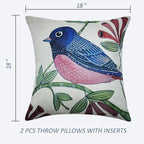 Outdoor Throw Pillows Waterproof Set of 2 Patio Pillows 18×18 Inch Decorative Pillows for Bed, Couch, Sofa and Patio Furniture