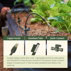 Vego Garden Irrigation Kit - Drip Irrigation System for Raised Garden Beds, Efficient Watering Solution for Vegetables, Flowers, and Plants, Easy DIY Installation (Small)