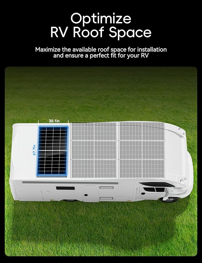 660 Watt Solar Panel,25.4% High Efficiency Perovskite Solar Cells,10BB Hidden Busbar Technology,12v/24v Solar Panels for Off-Grid Systems, RV, Boat, Cabin, Backup Power
