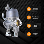 Carburetor with Fuel Pump & Filter Compatible With Kawasaki Engine EZGO RXV, 2010-2015 TXT, 2010-2014 Valor ST 400 MPT 800 Refresher 1200 Cushman 280 Commander 2200 Bellhop, Carb for 13HP FJ400D