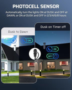 DEWENWILS 300W Low Voltage Landscape Transformer, Outdoor Low Voltage Transformer with Photocell Sensor & Timer, 120V AC to 12V DC, Landscape Lighting Transformer for Spotlight Garden Light Steplight