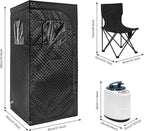 Portable Steam Sauna Box for Home, Personal Sauna Tent for Full Body Spa with 4L Steamer Generator,Sauna Room for Indoor,70.8”x31.5”x31.5”