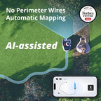 Segway Navimow i105N Robot Lawn Mower Perimeter Wire Free 1/8 Acre RTK+Vision Robotic Lawnmower, AI-Assisted Mapping, Virtual Boundary, APP Control, 58dB(A) Quiet, Multi-Zone Management