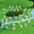 80 Pcs Mini Resin Dinosaur Variety Tiny Animals Figures Miniature Little Small Dinosaurs Figurines Bulk for Micro Fairy Garden Landscape Accessories Hide Crafts Decor