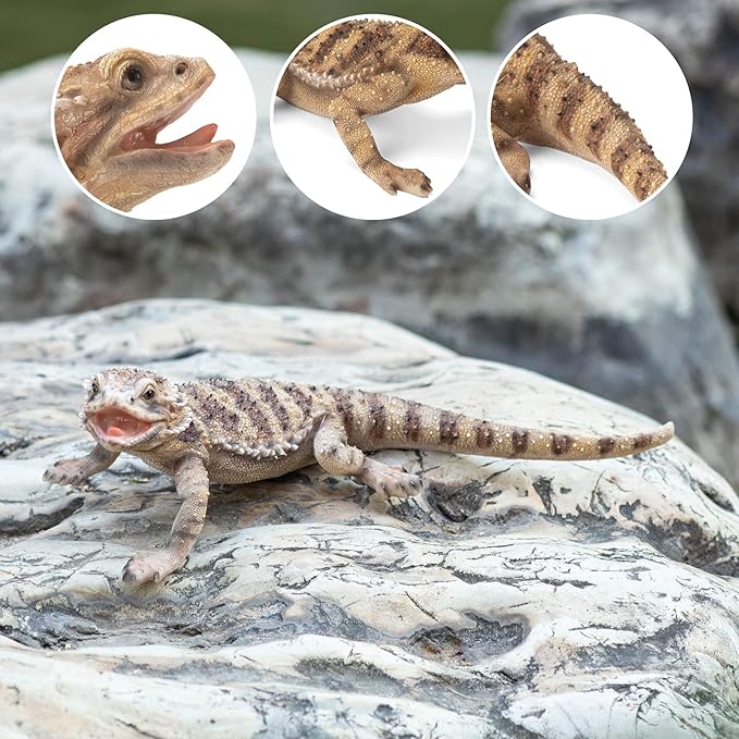 Garden Lizard Statue - Resin Sculpture of Reptiles, Suitable for Outdoor and Courtyard Decoration Lizard Decorations for Gardens and Pools are Gifts for Nature Enthusiasts and homeowners