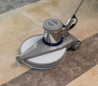 20" High-Speed Commercial Floor Burnisher, 1.5 HP, 1500 RPM, 40ft Cord, Rubber Bumper Guard, with Red, White & Black Pads for Cleaning, Polishing & Stripping