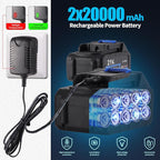 Cordless Pressure Washer,1450PSI Portable Power Washer 2 Rechargeable 20000mAH Batteries,Brushless Powered Washer Gun 6-in-1 Nozzle,Hand Held Pressure Washer for Washing Car/Fence/Garden/Floor/Yards