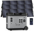 OUKITEL 5120Wh Power Station with 3x200W Solar Panels (2025 NEW), P5000 Pro Large Capacity Solar Generator, 5x3600W AC Output (6000W Peak), 1800W Fast Charging, Max 1000W MPPT Solar for Home Backup