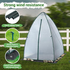 Green House for Outside Heavy Duty, Ohuhu Portable Walk-in Winter Greenhouse with Thick PE Bubble Cover - Small Greenhouses Outdoor for Plants Winter Protection
