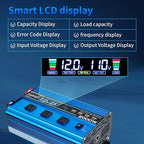 2000W Pure sine Wave Inverter 4000W (Peak) DC 12V to AC 110V/120V Converter with LCD Display Wireless/Wired Remote Control 3AC Outlets and 4USB for Camping RV Travel Off-Grid Solar Systems