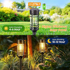 LETMY 12 Pack Solar Pathway Lights Outdoor, Solar Lights Outdoor Waterproof IP65, Bright Solar Garden Lights Outdoor, Auto On/Off Outdoor Solar Lights for Yard Walkway Driveway Landscape Garden Decor