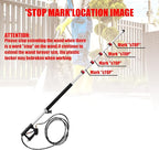 RIDGE WASHER 24 FT Telescoping Pressure Washer Wand, Pressure Washer Extension Wand, Telescopic Gutter Cleaner With 3 Curve Wands, 7 Spray Nozzle Tips, Adjustable Support Belt and 2 Adapters, 4000 PSI