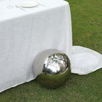 Balsa Circle 16 in Silver Stainless Steel Globe Gazing Reflective Mirror Balls Outdoor Garden Decor Centerpieces Wedding Party Events Reception Home Decorations Modern Ornaments Landscaping Accents