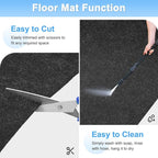 Outdoor Storage Shed Mat, 3 x 2.5 FT Garage Floor Mats with Reusable, Washable, Non Slip, Durable for Protects Garage Floors/Driveways/Entrance Doors/Deck [Gray]