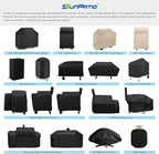 SunPatio Outdoor Heavy Duty Waterproof Wood Pellet Grill and Smoker Cover, UV Resistant Full Length BBQ Cover Compatible with Traeger 22 Series, Lil' Tex Grill and More, All Weather Protection
