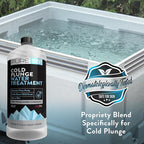 3in1 Cold Plunge Water Treatment, Weekly Natural Ice Plunge Stabilizer & Clarifier, Harsh Chemical Free, Fight Scum & Odors for Clear Waters - Pure55 Made in The USA (32 Fl Oz)