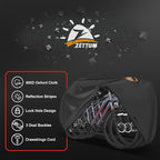 Zettum Bike Cover for 3 Bikes - Outdoor Bike Covers for Stationary 3 Bikes Heavy Duty & Waterproof, 600D Bicycle Covers for 3 eBike, Mountain Bike, Road Bike, Hybrid Bike, Beach Cruiser Bike Storage