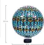 Echo Valley 8269 Mediterrano Mosaic Gazing Globe Outdoor Décor for Lawns and Gardens, Multicolor, 10 inches