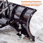 RGQSUN 2PCS Snow Plow Skid Shoes Snowplow Compatible with ATV UTV Moose (5/8" Shaft Size),Replacement Tractor Snow Plow Blade