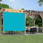 SUNNY GUARD Shade Cloth 6x10 FT Sun Shade Screen Fabric HC-006 with Grommets for Backyard Garden Pergola, Turquoise Blue