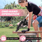 Mini Chainsaw, 6-Inch Electric Chainsaw Cordless, Upgraded 900W Brushless Portable Handheld Small Chain Saw with Auto Chain Regulator & Auto Oiler for Wood Cutting/TreeTrimming/Courtyard (Pink)