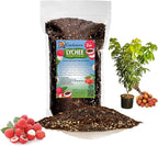 GARDENERA Premium Lychee Potting Soil Mix - Perfect Balance of Nutrients, Drainage, and Aeration for Thriving Lychee Trees - 2 Quart