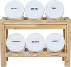 Greenes Fence Six Bucket Cedar Storage Shelves, 44 in. x 16 in. x 30 in. - Made in USA with North American Cedar