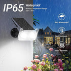 LETMY Solar Spot Lights Outdoor Waterproof with Bigger LED, 6 Pack Auto ON/OFF 135°Adjustable Solar Lights Outdoor, 2-in-1 Wall Lights & 2 Modes Landscape Spotlights for Tree Yard Pathway Garden Decor