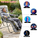 ERWUDEling Outdoor Chaise Lounge Chair Cushion 67 x 19 Inch - 4" Thick Waterproof Zero Gravity Pad Non-Slip 7D PP Cotton with 8 Ties, Machine Washable for Patio/Home/Office (Gray)