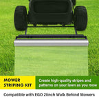 21inch Mower Striping Stainless Steel Kit Easy Install for EGO 21inch Walk Behind Mowers Instantly Upgrade Your Lawn to Professional Looking Stripes ﻿