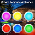 Venste 10 Inch Multicolor Smart Pool Light with 50 Foot Cord for Swimming Pool
