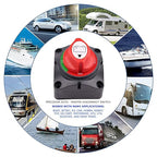Marine Battery Disconnect Switch - Premium On-Off Position Master Cut Off - 6V 12V 24V 48V - Battery for Boat, ATV, RV, UTV, Heavy Duty Waterproof Isolato Switch, 275/1250 Amps (On-Off)