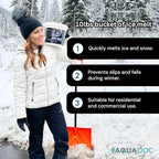AquaDoc Ice Melt Safe for Concrete - Snow Salt & Rock Salt for Snow, Calcium Chloride Ice Melt for Driveway & Sidewalk Effective at -25°F, 10 Pounds
